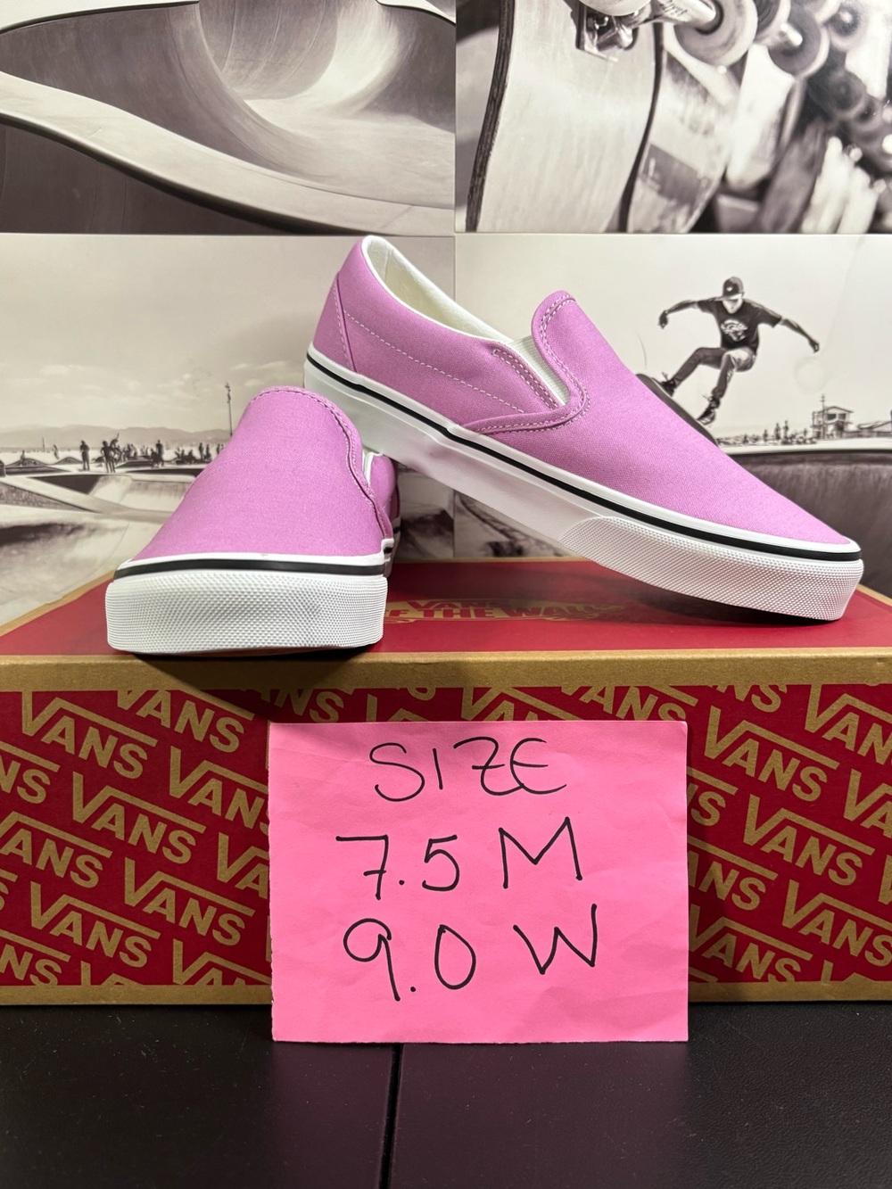 Vans Classic Slip On sz 7.5 Men’s 9.0 Women’s